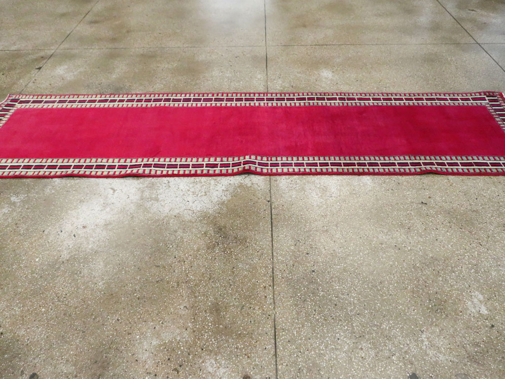 Vintage Persian Mashad Runner (Pair: 2 of 2), No.28425 - Staging