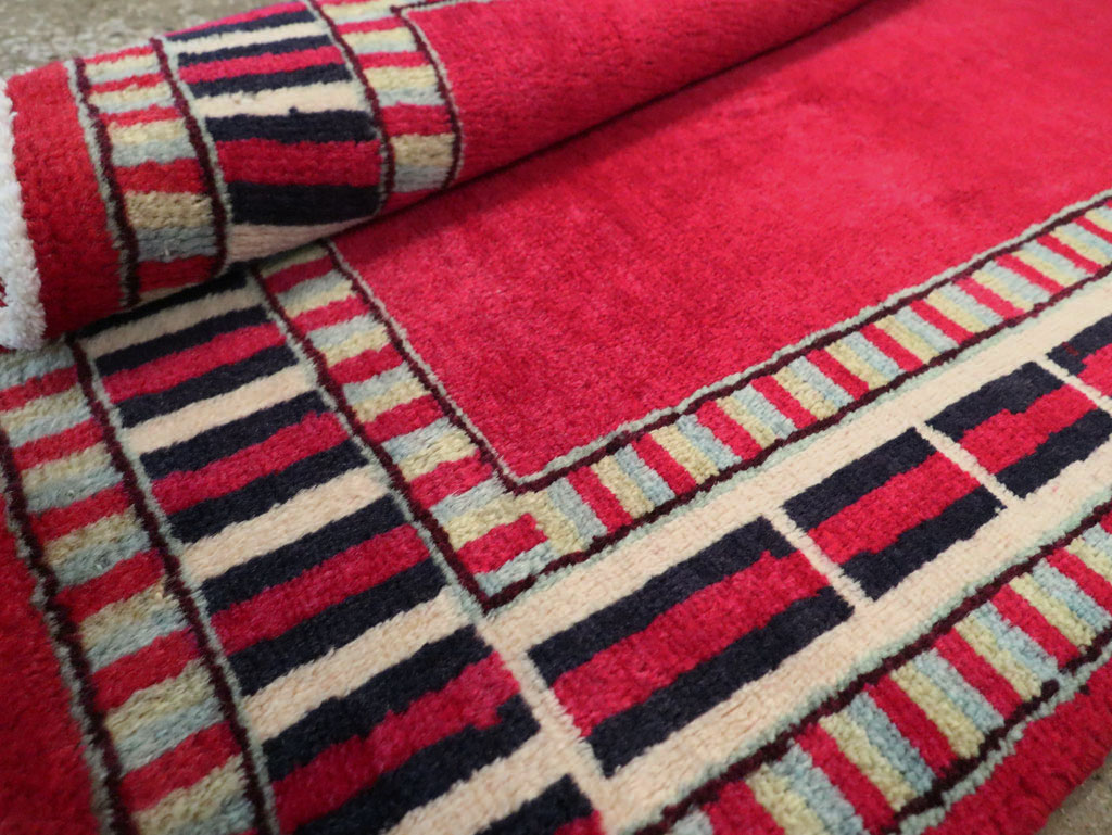 Vintage Persian Mashad Runner (Pair: 2 of 2), No.28425 - Staging