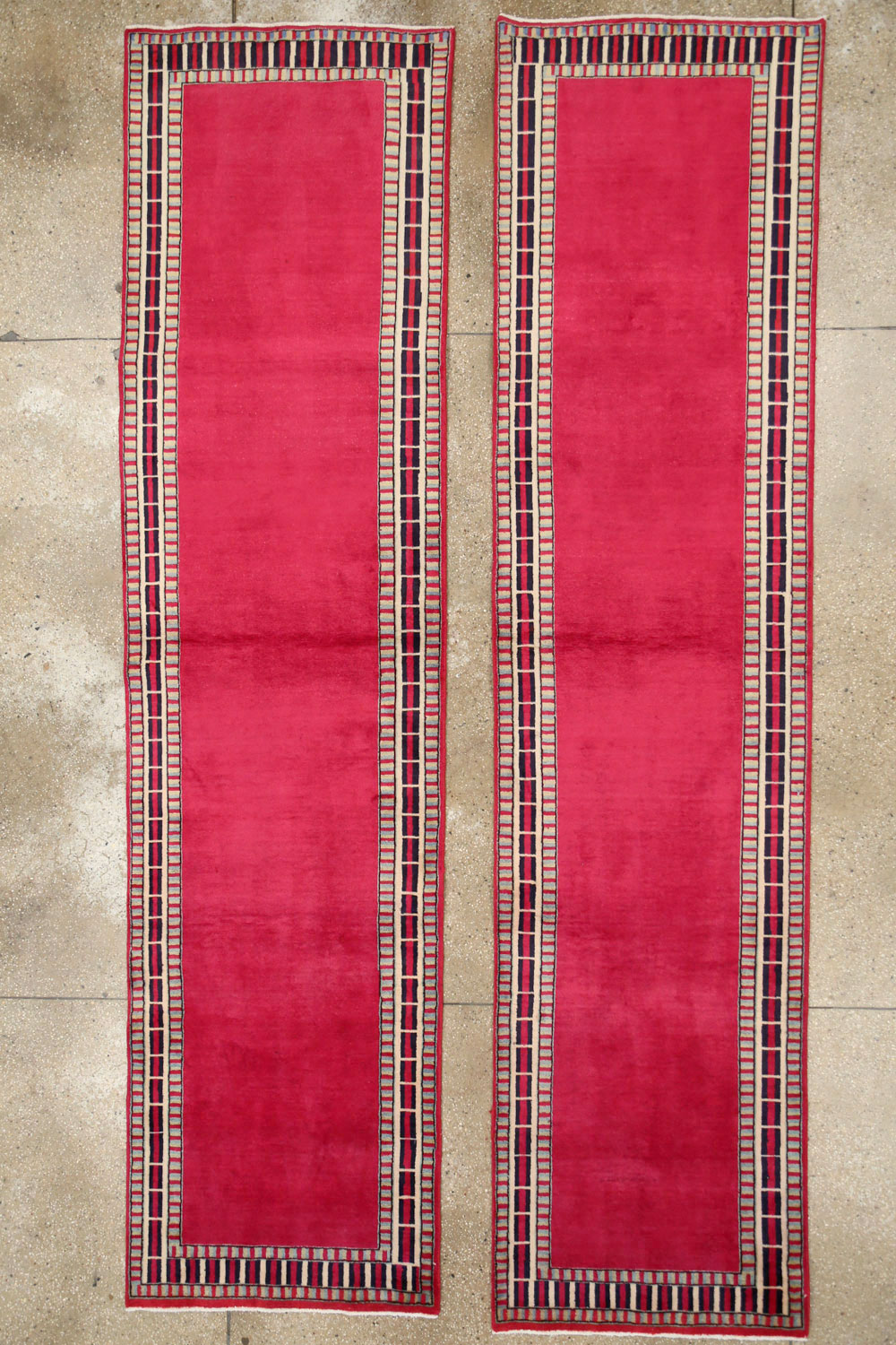 Vintage Persian Mashad Runner (Pair: 2 of 2), No.28425 - Staging