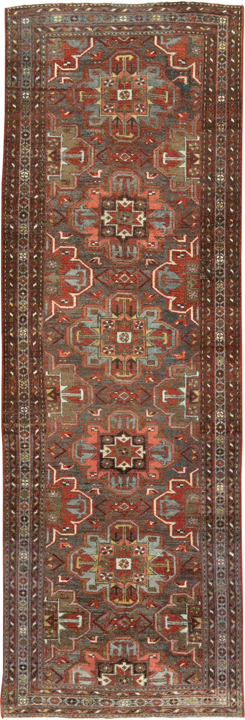Vintage Persian Malayer Rug (Pair: 2 of 2), No.28428 - Staging