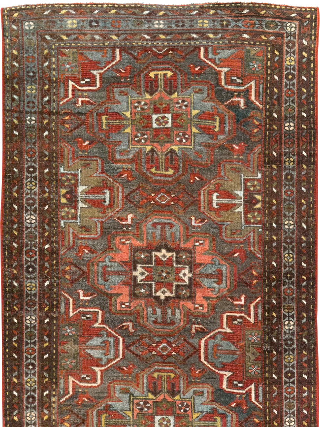 Vintage Persian Malayer Rug (Pair: 2 of 2), No.28428 - Staging