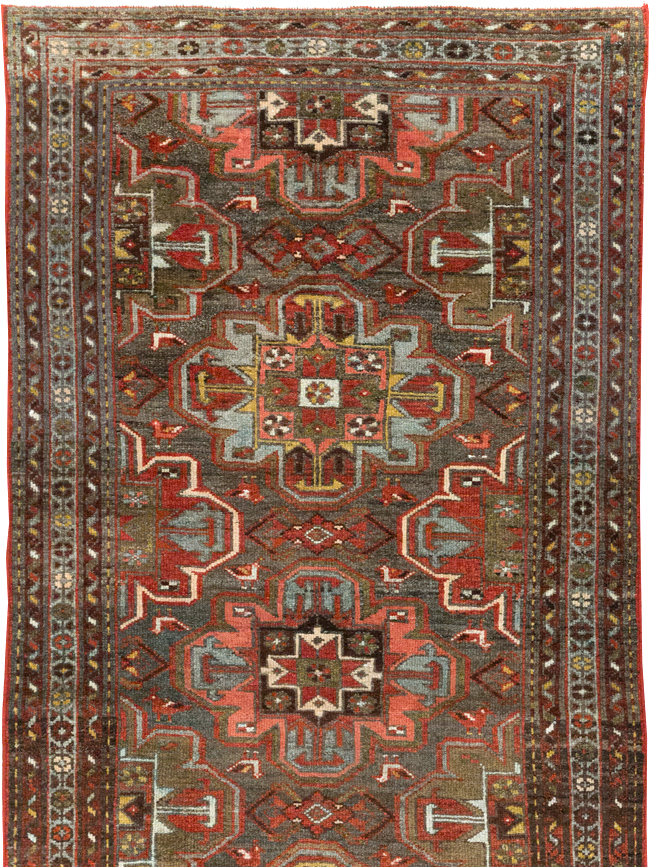 Vintage Persian Malayer Rug (Pair: 2 of 2), No.28428 - Staging