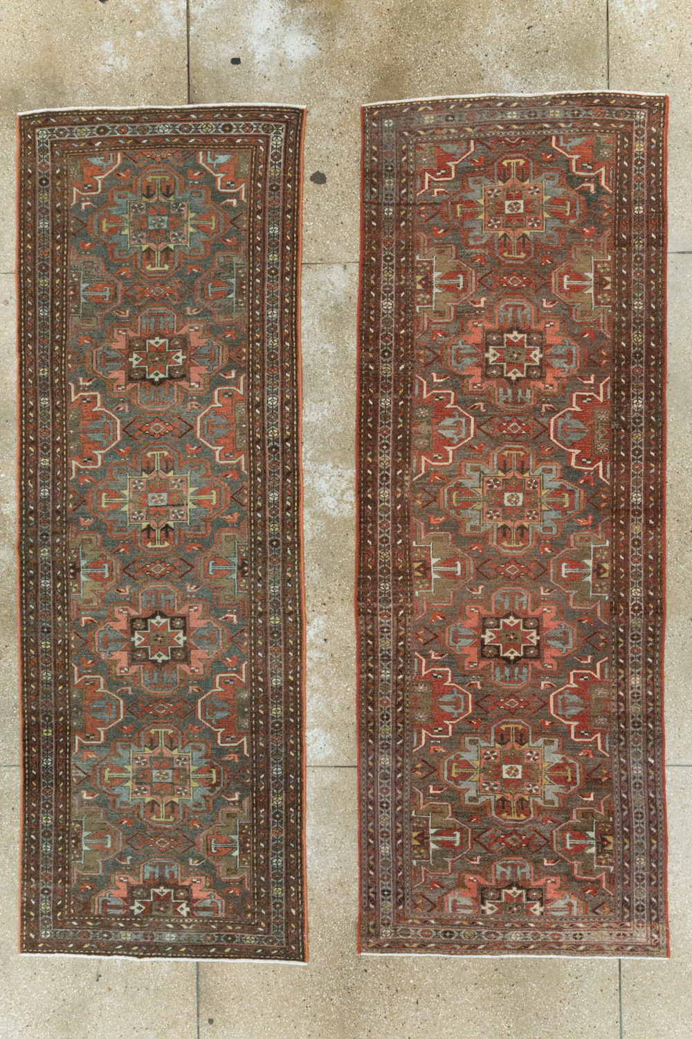Vintage Persian Malayer Rug (Pair: 2 of 2), No.28428 - Staging