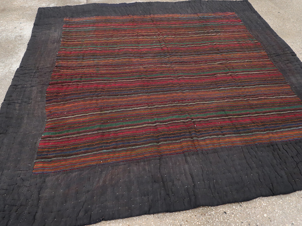 Vintage Persian Lahaf Blanket, No.28429 - Staging