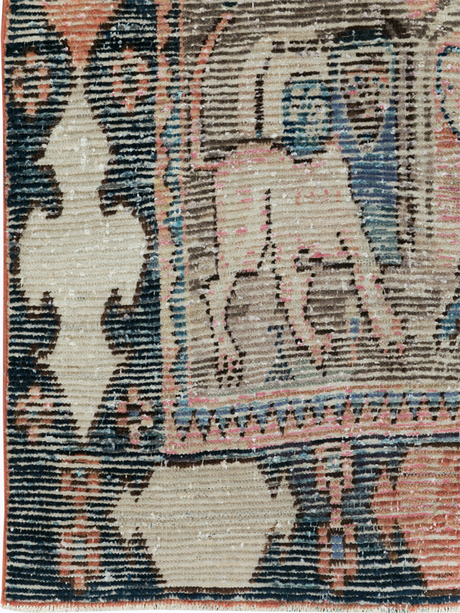 Vintage Persian Pictorial Gabbeh Accent Rug, No.28435 - Staging