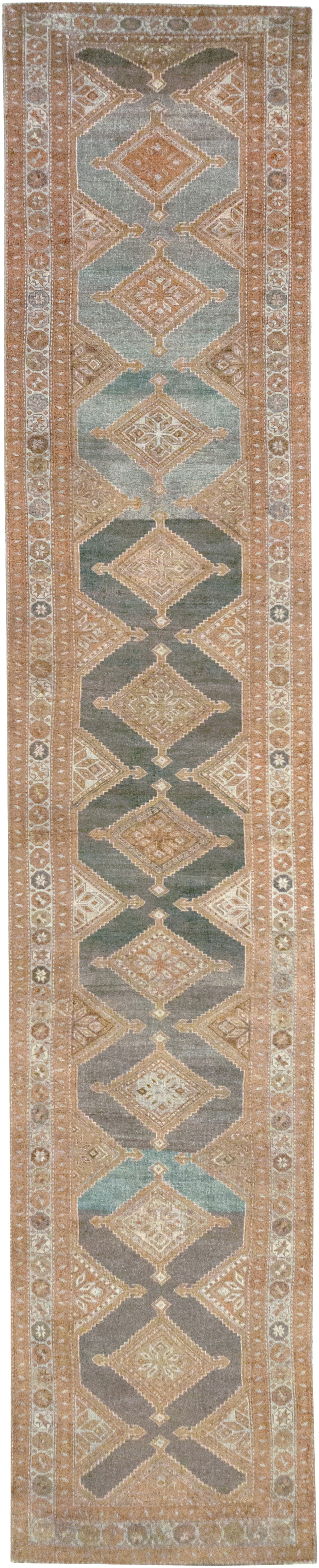 Vintage Persian Kurd Runner, No.28436 - Staging