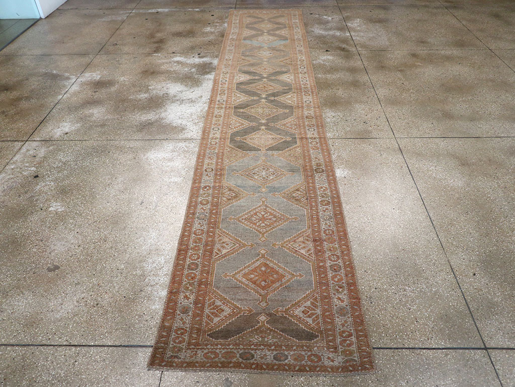 Vintage Persian Kurd Runner, No.28436 - Staging