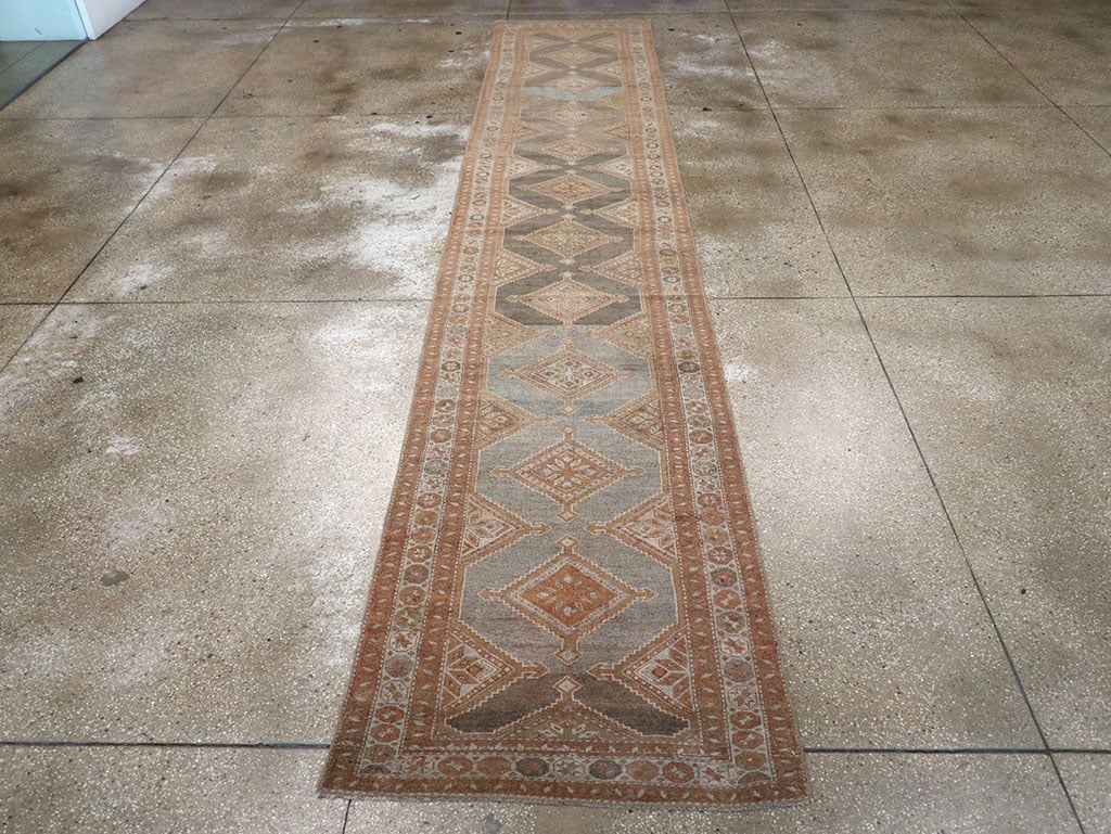 Vintage Persian Kurd Runner, No.28436 - Staging