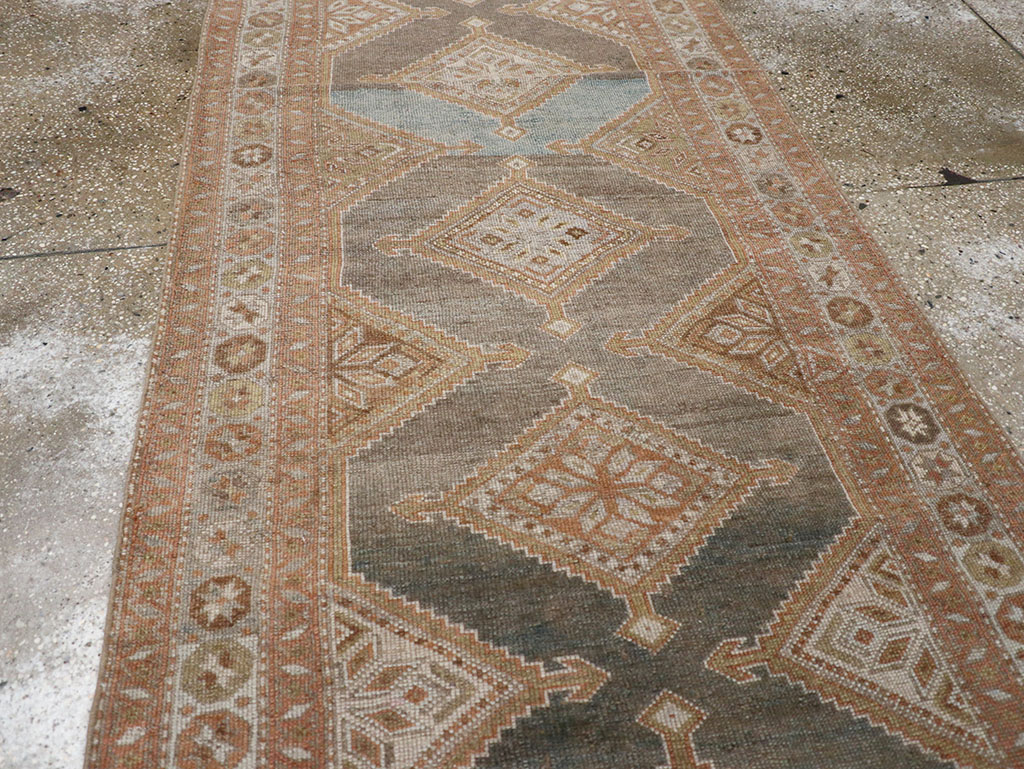 Vintage Persian Kurd Runner, No.28436 - Staging