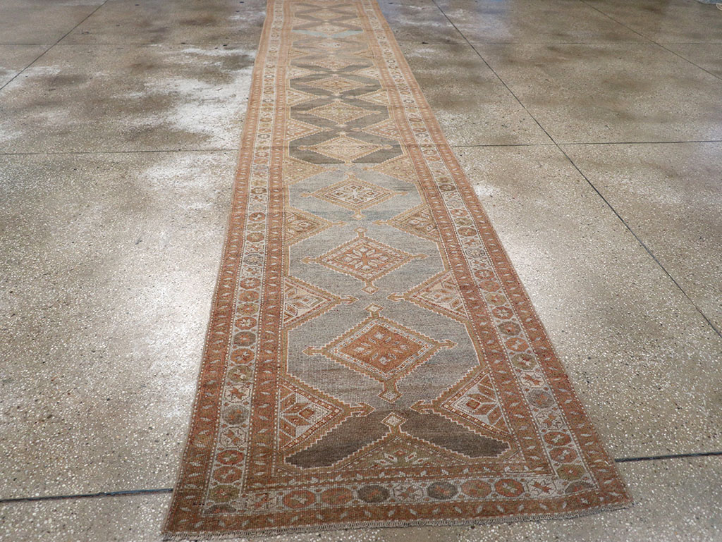 Vintage Persian Kurd Runner, No.28436 - Staging