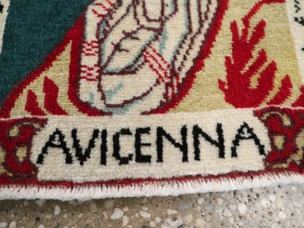 Persian Tabriz Pictorial Rug (Pair: 1 of 2), No.28440 - Staging