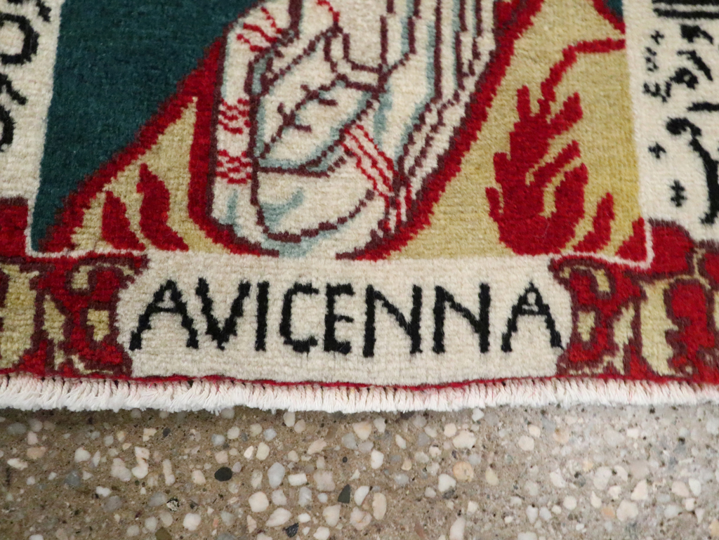 Persian Tabriz Pictorial Rug (Pair: 2 of 2), No.28441 - Staging