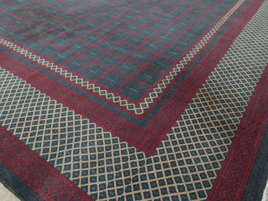 Vintage Indian Lahore Room Size Carpet, No.28450 - Staging