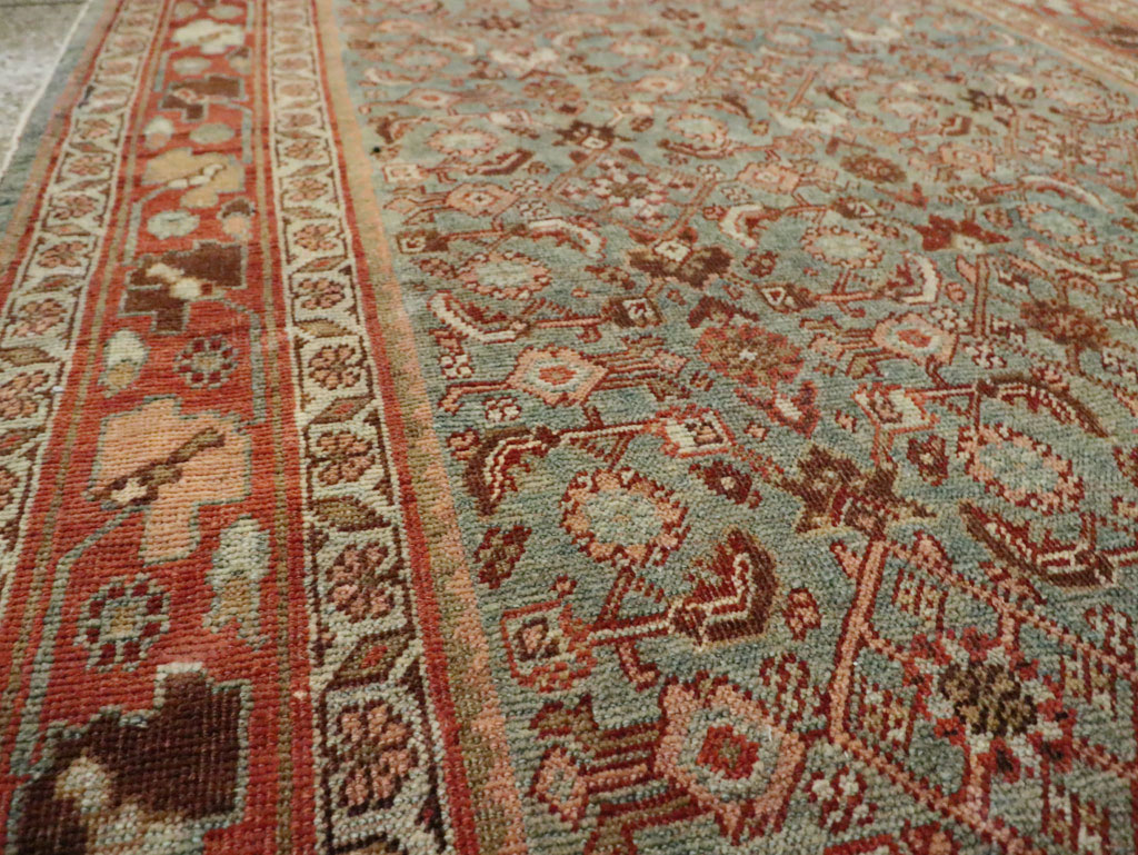 Antique Persian Bidjar Wide Gallery Runner, No.28455 - Staging