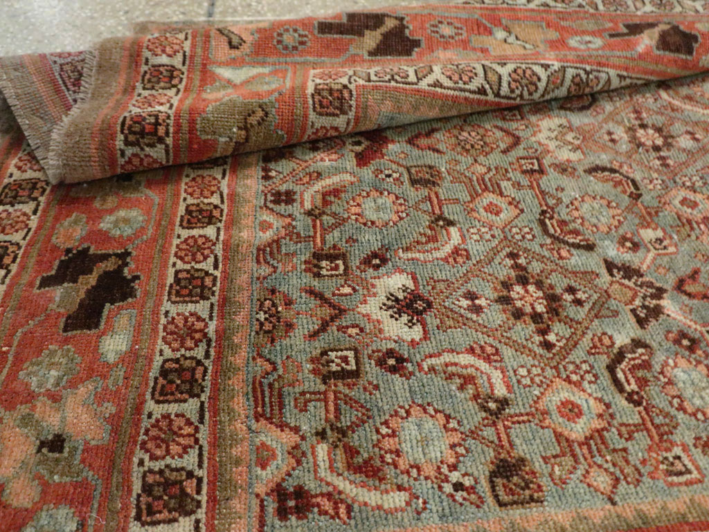 Antique Persian Bidjar Wide Gallery Runner, No.28455 - Staging