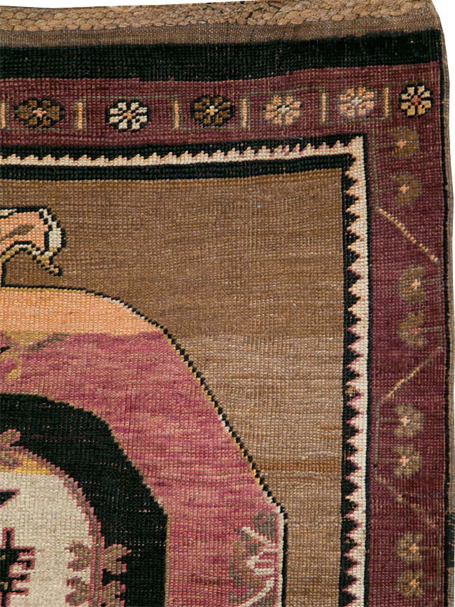 Vintage Turkish Anatolian Long Gallery Carpet, No.28458 - Staging