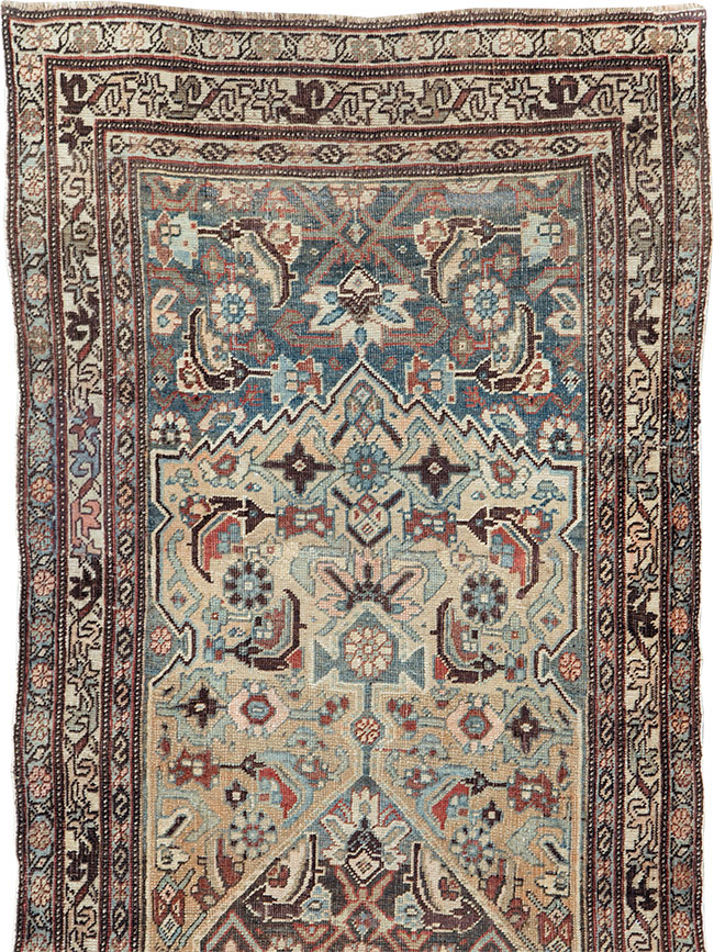Antique Persian Bidjar Long Runner, No.28463 - Staging