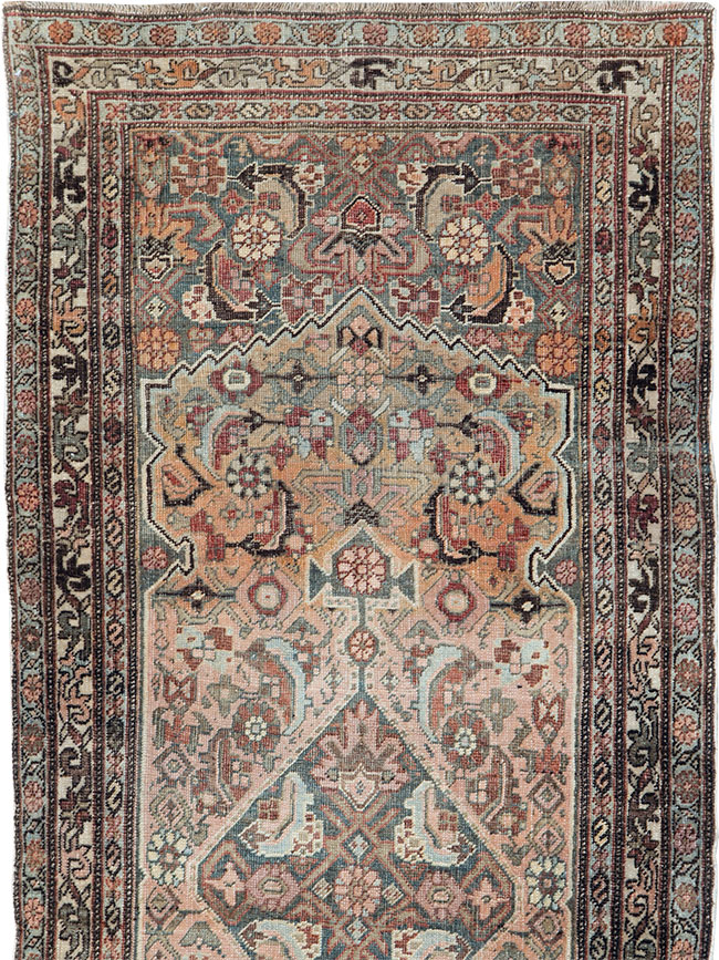 Antique Persian Bidjar Long Runner, No.28463 - Staging