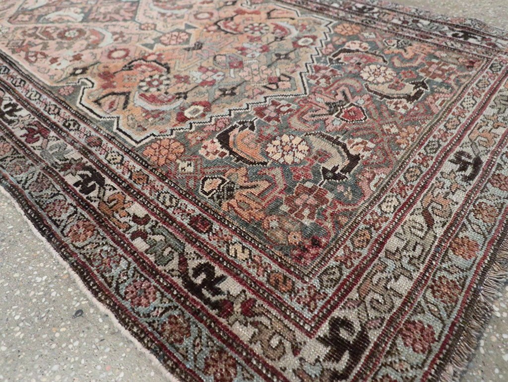 Antique Persian Bidjar Long Runner, No.28463 - Staging