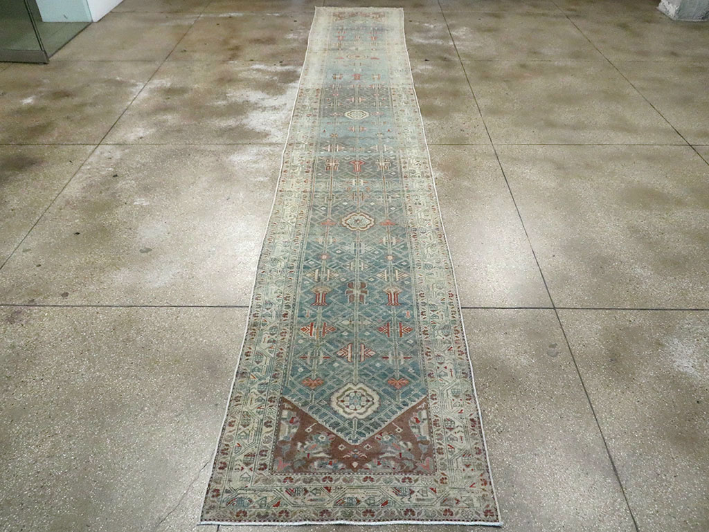 Vintage Persian Malayer Long Runner, No.28468 - Staging