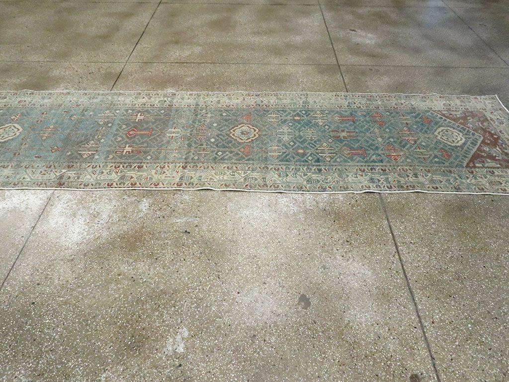 Vintage Persian Malayer Long Runner, No.28468 - Staging