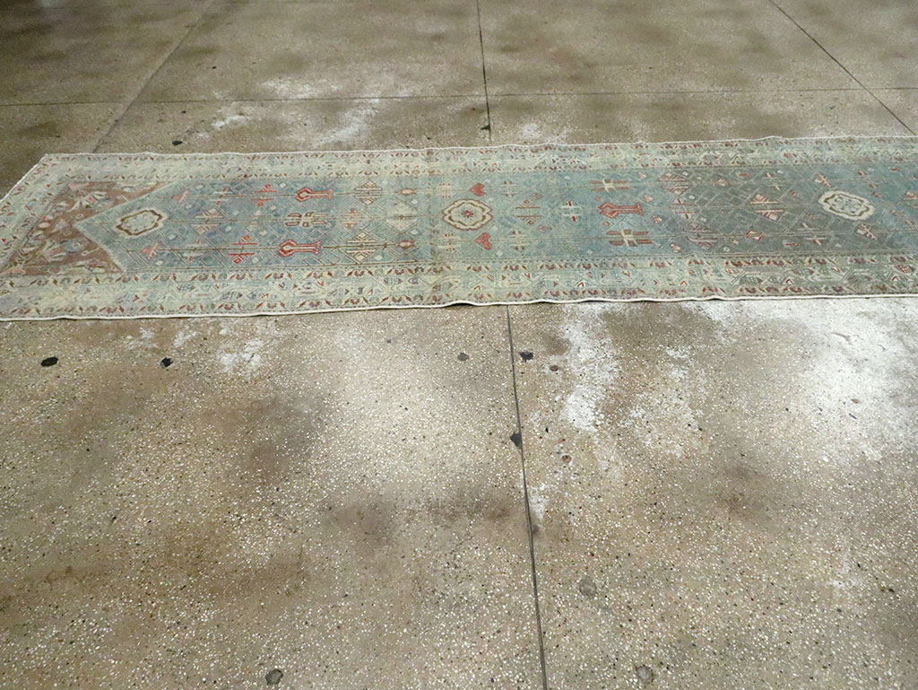 Vintage Persian Malayer Long Runner, No.28468 - Staging