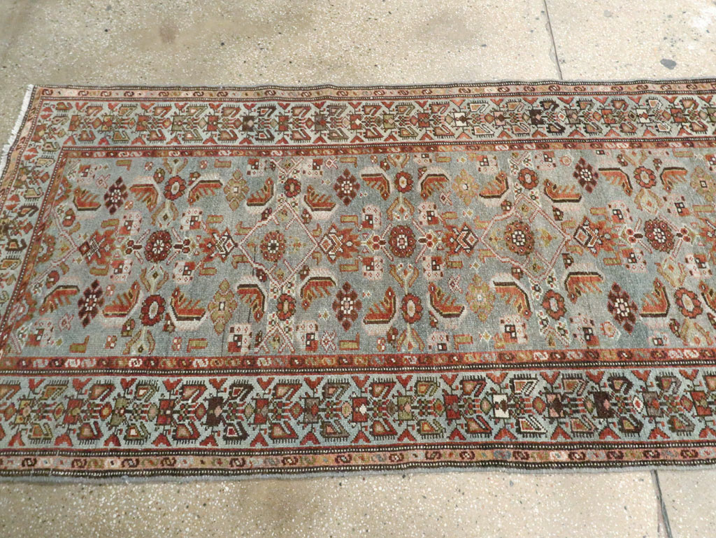 Antique Persian Malayer Long Runner, No.28479 - Staging