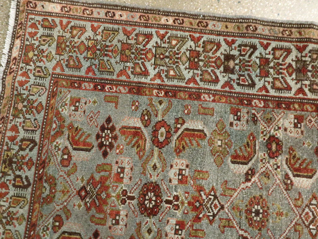 Antique Persian Malayer Long Runner, No.28479 - Staging