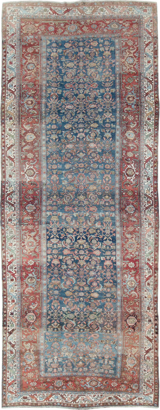 Antique Persian Bidjar Large Gallery Carpet, No.28480 - Staging