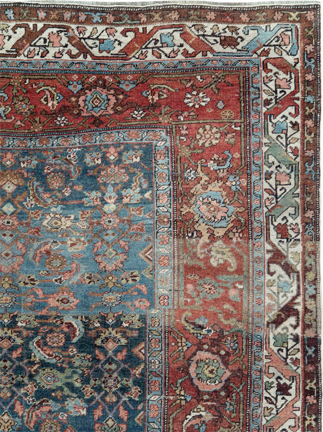 Antique Persian Bidjar Large Gallery Carpet, No.28480 - Staging