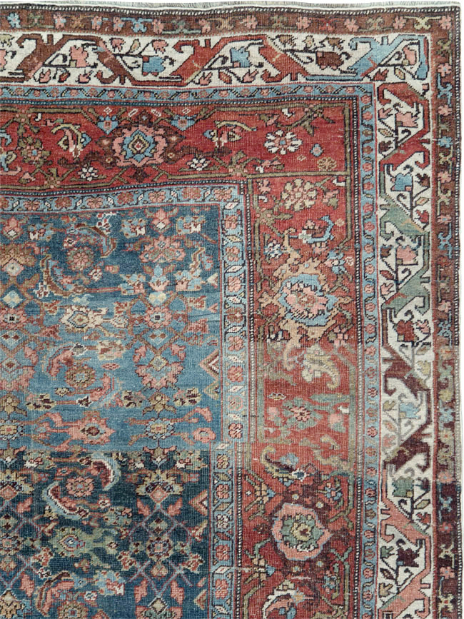Antique Persian Bidjar Large Gallery Carpet, No.28480 - Staging