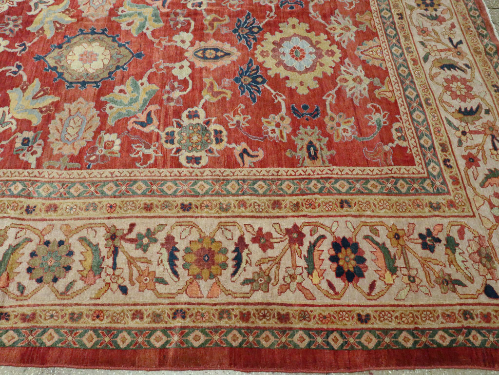 Antique Persian Mahal Oversize Carpet, No.28481 - Staging