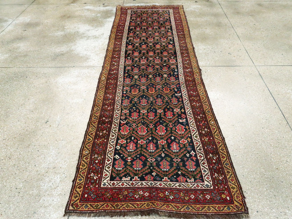 Antique Persian Kurdish Runner, No.28483 - Staging