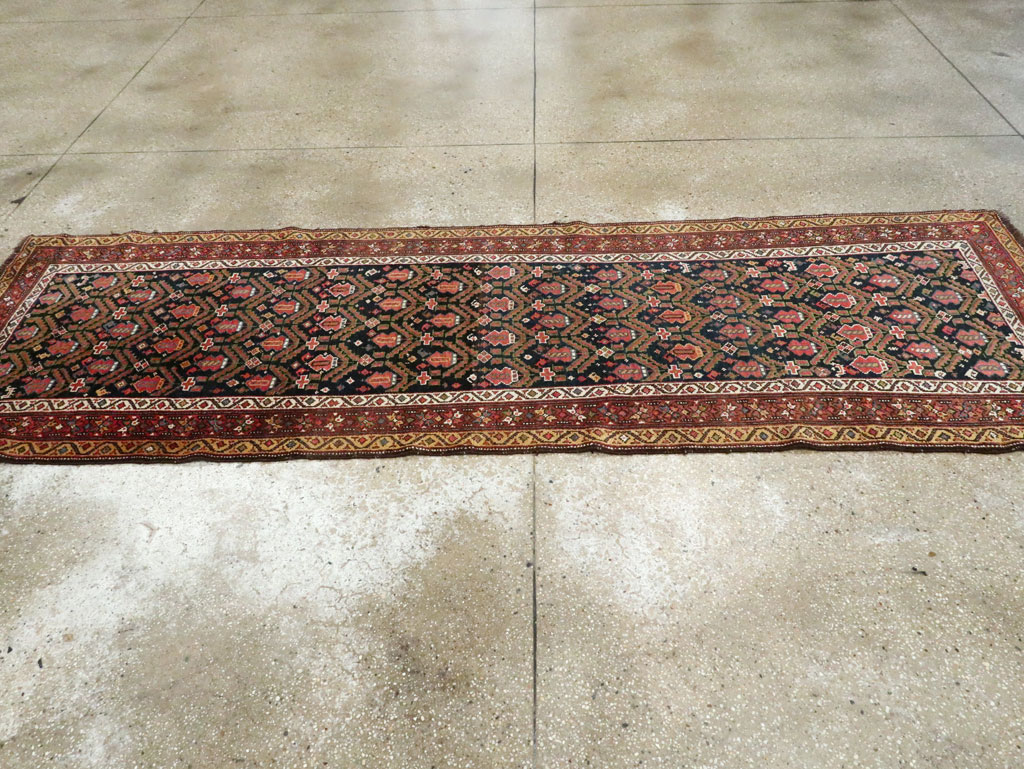 Antique Persian Kurdish Runner, No.28483 - Staging