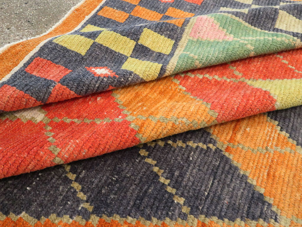 Contemporary Square Turkish Tulu Large Room Size Carpet, No.28485 - Staging