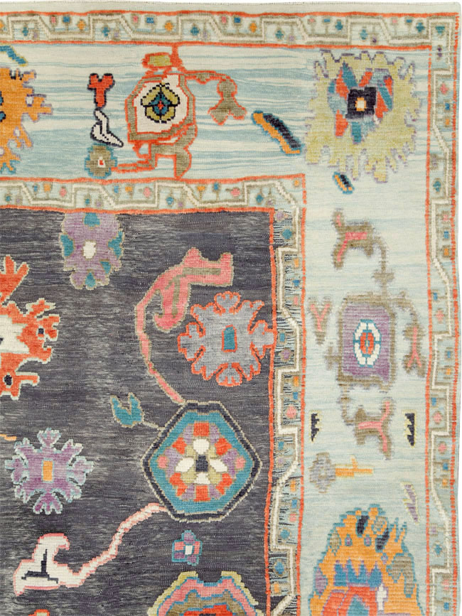 Modern Turkish Souf Oushak Large Room Size Carpet, No.28486 - Staging