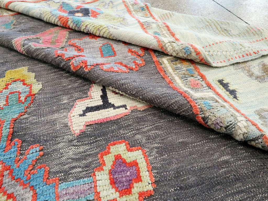 Modern Turkish Souf Oushak Large Room Size Carpet, No.28486 - Staging