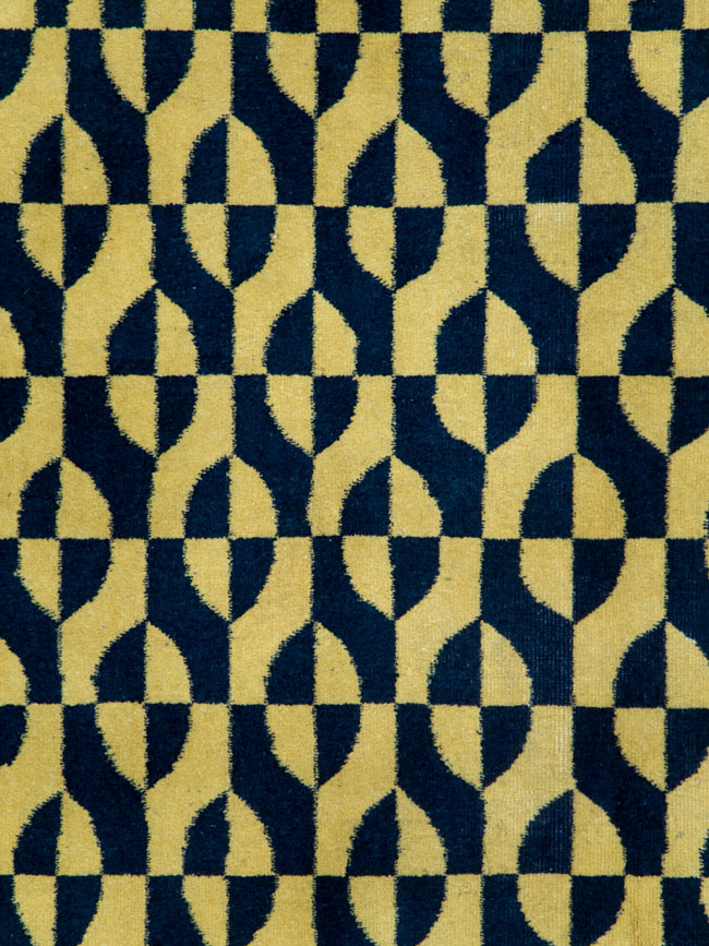 Vintage Anatolian Art Deco Carpet, No.28488 - Staging