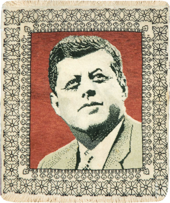 Vintage Persian Tabriz Pictorial Rug, No.28490 - Staging