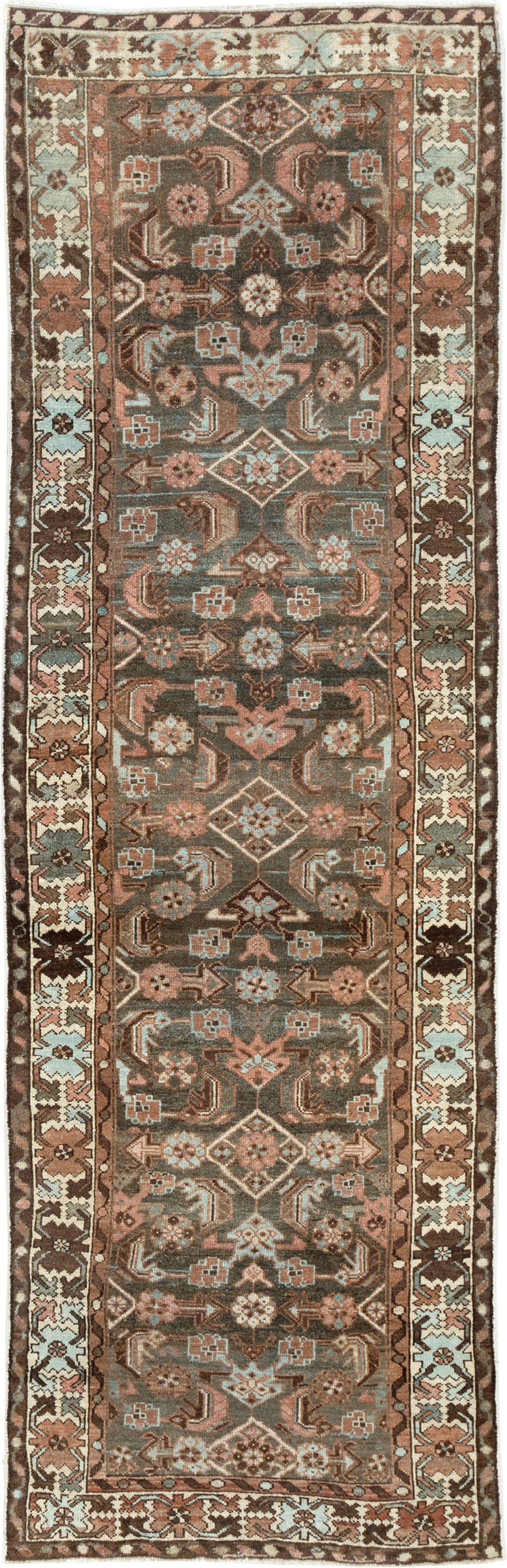 Antique Persian Malayer Runner, No.28491 - Staging