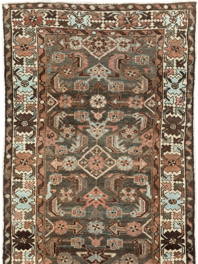 Antique Persian Malayer Runner, No.28491 - Staging