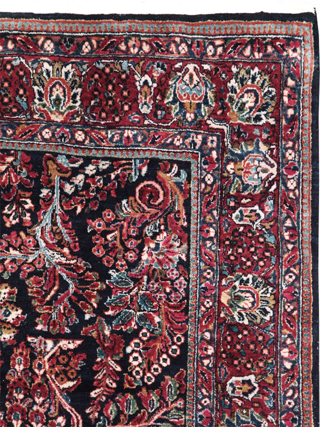 Antique Persian Sarouk Carpet, No.28497 - Staging