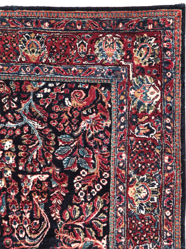 Antique Persian Sarouk Carpet, No.28497 - Staging