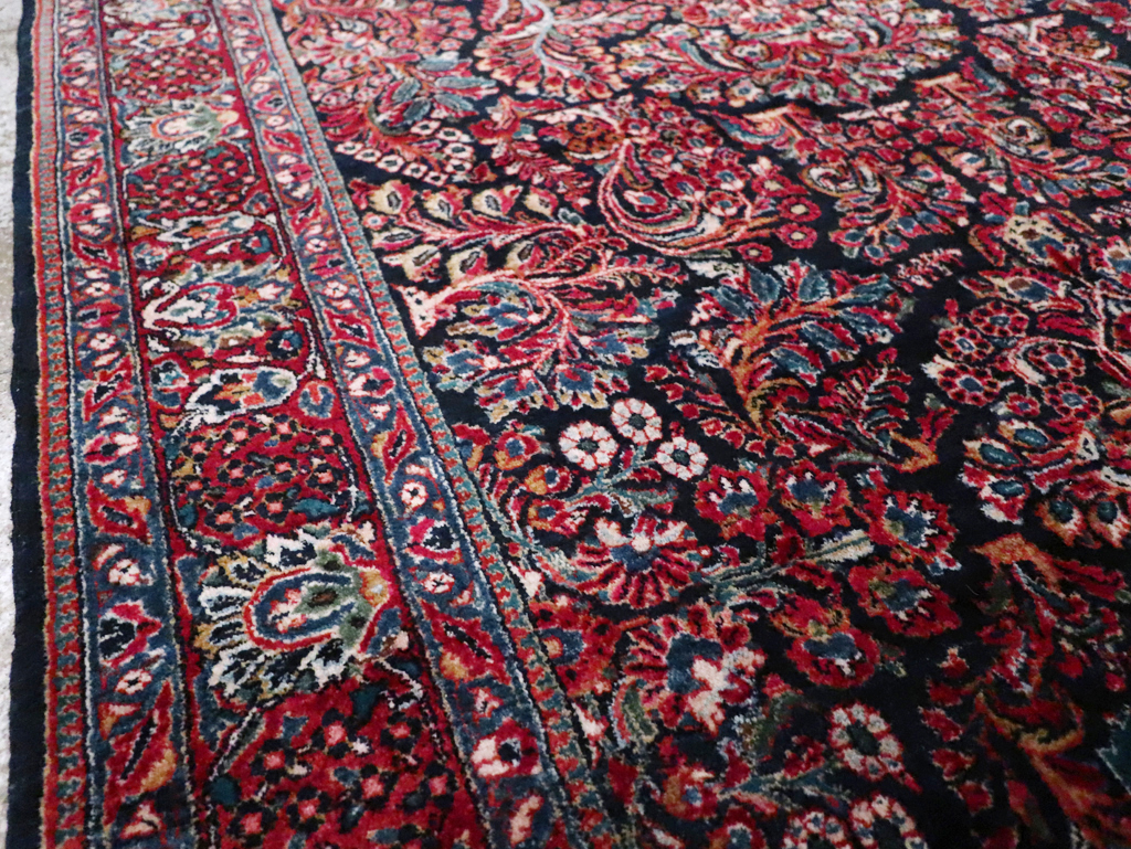 Antique Persian Sarouk Carpet, No.28497 - Staging