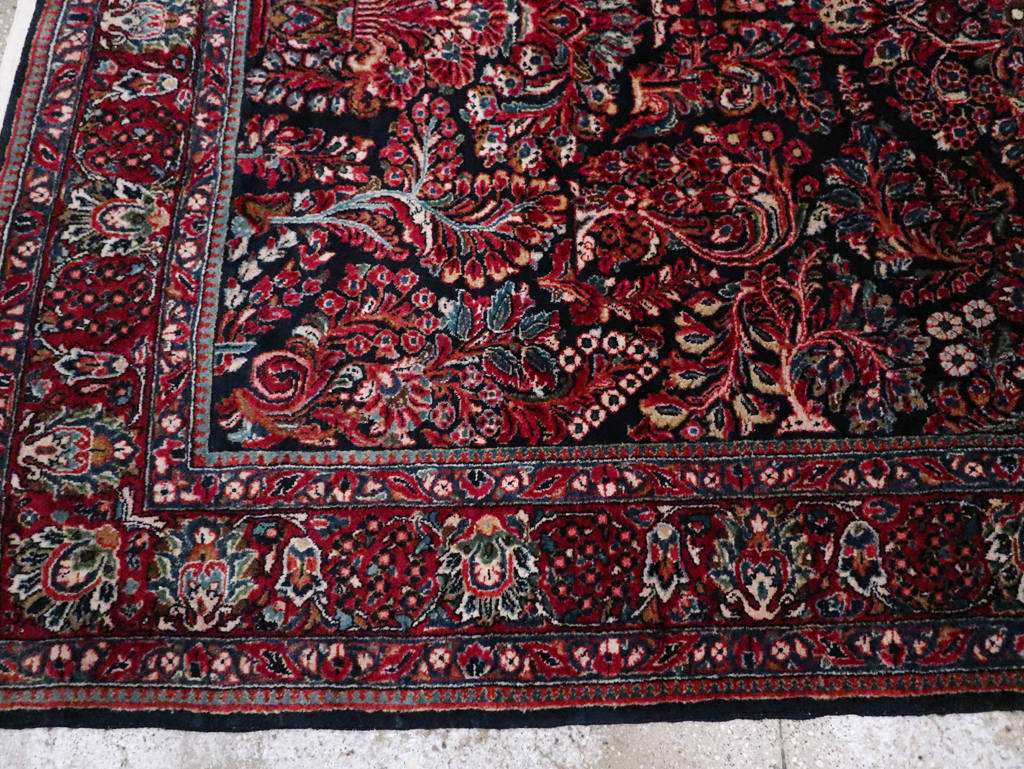 Antique Persian Sarouk Carpet, No.28497 - Staging