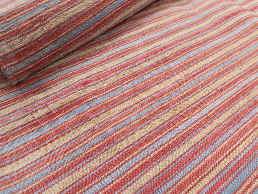 Vintage Persian Flatweave Kilim, No.28505 - Staging