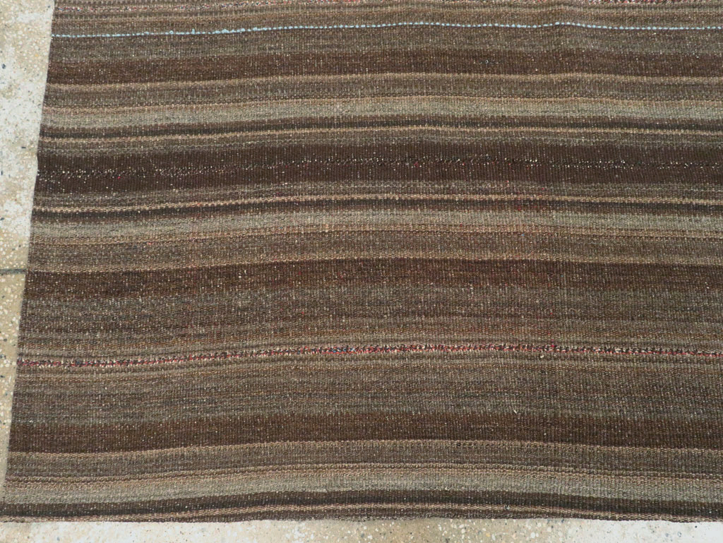 Vintage Persian Flatweave Kilim Accent Rug, No.28510 - Staging