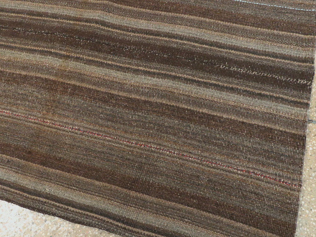 Vintage Persian Flatweave Kilim Accent Rug, No.28510 - Staging