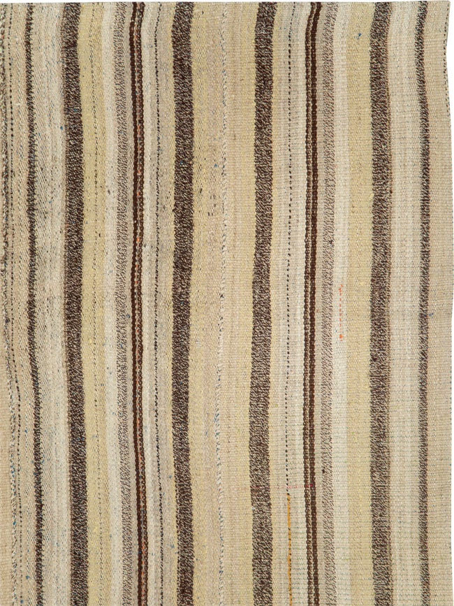 Vintage Persian Flatweave Kilim Accent Rug, No.28511 - Staging