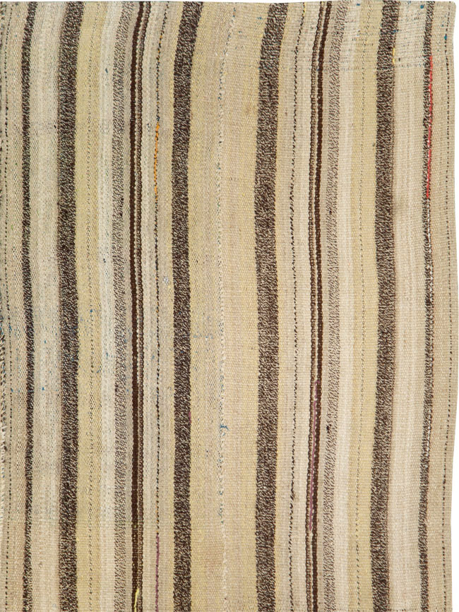 Vintage Persian Flatweave Kilim Accent Rug, No.28511 - Staging